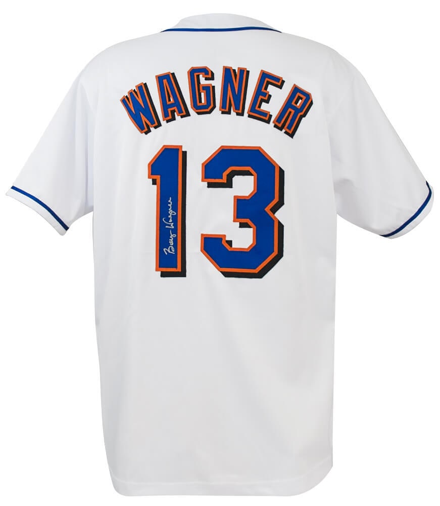 Billy Wagner Signed White Custom Jersey New York Mets Sports COA: Billy Wagner Signed White Custom Jersey New York Mets Sports COA Billy Wagner Signed White Custom Jersey New York Mets COA This is a signed white custom baseball jersey from Billy Wagner, the renowned