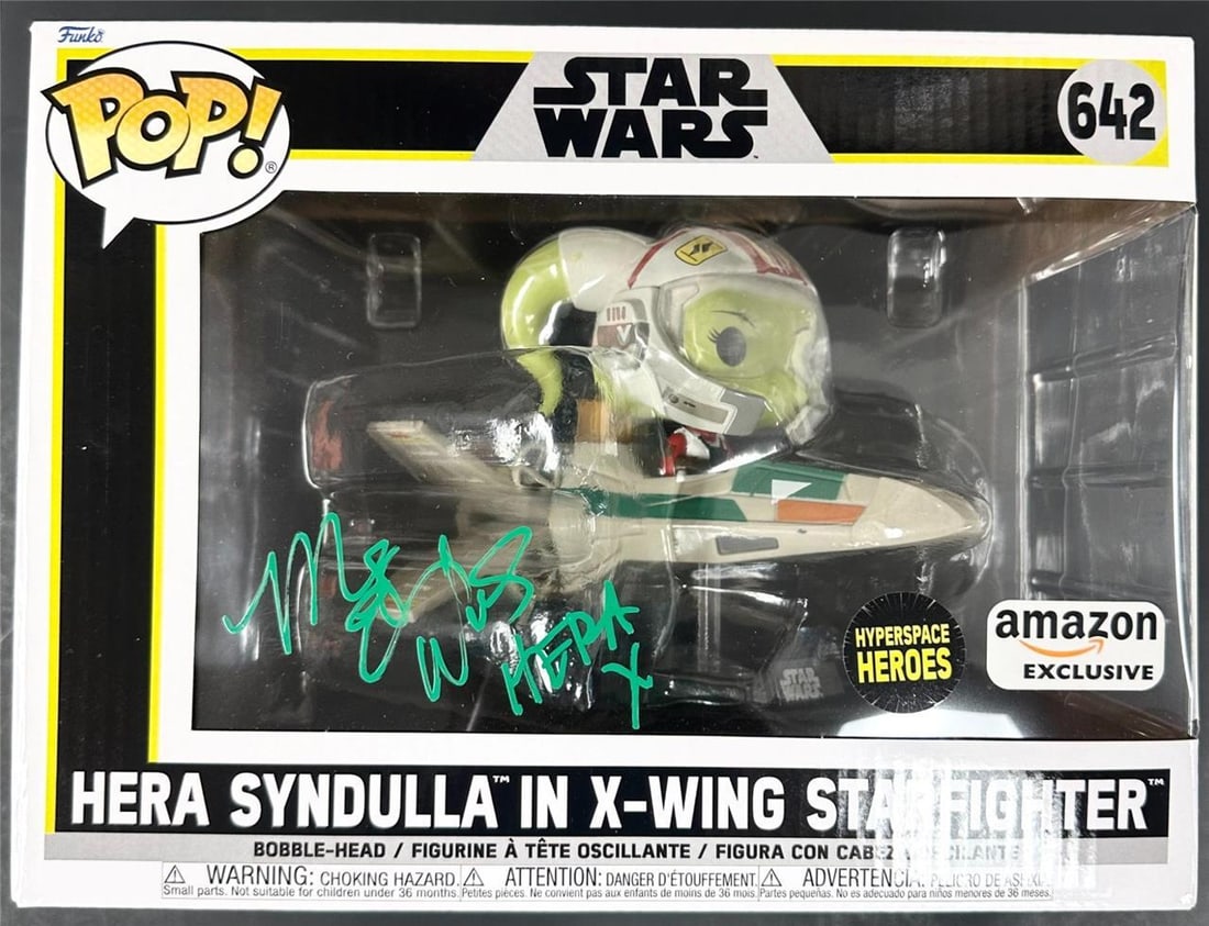 Signed Star Wars Rebels Hera X-Wing Funko Pop 642 Mary Elizabeth Winstead BAS (1 of 6)