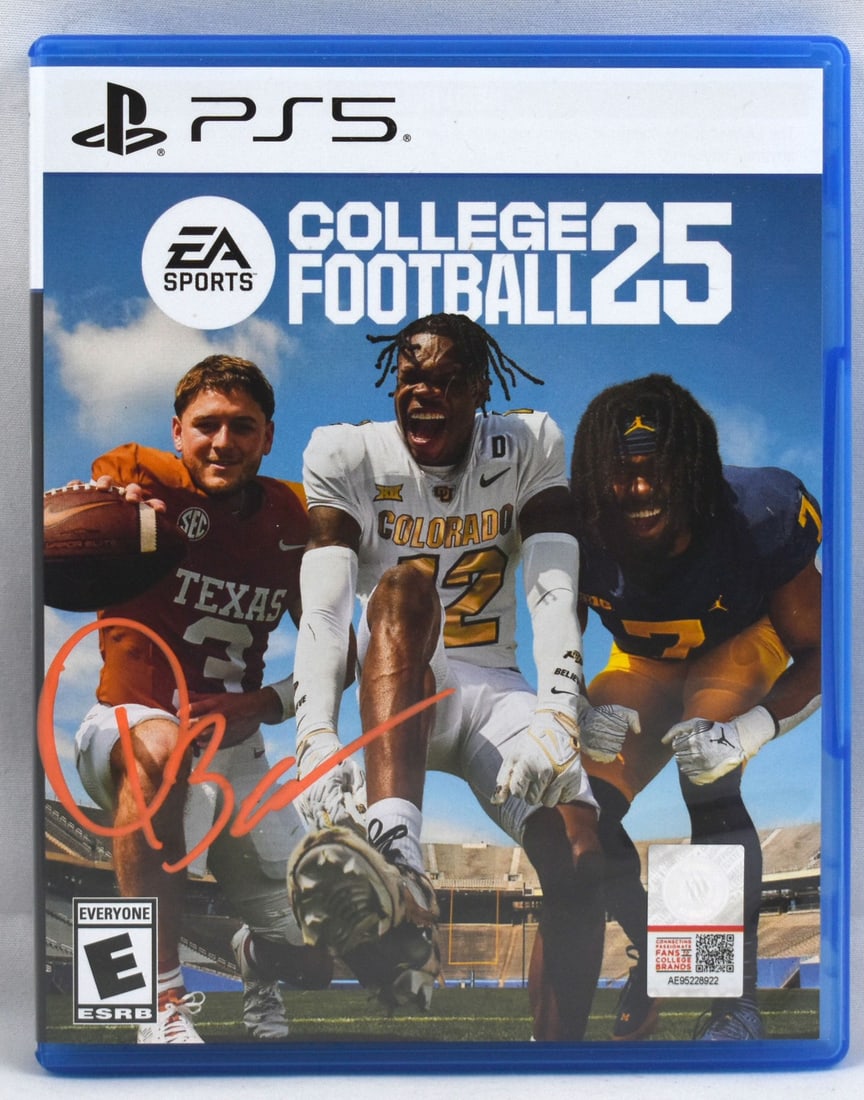 Quinn Ewers Signed Texas Longhorns Video Game Beckett Hologram Orange: Quinn Ewers Signed Texas Longhorns Video Game Beckett Hologram Orange This is a pre-owned video game featuring Quinn Ewers, a prominent character in the world of football. The item is officially autog