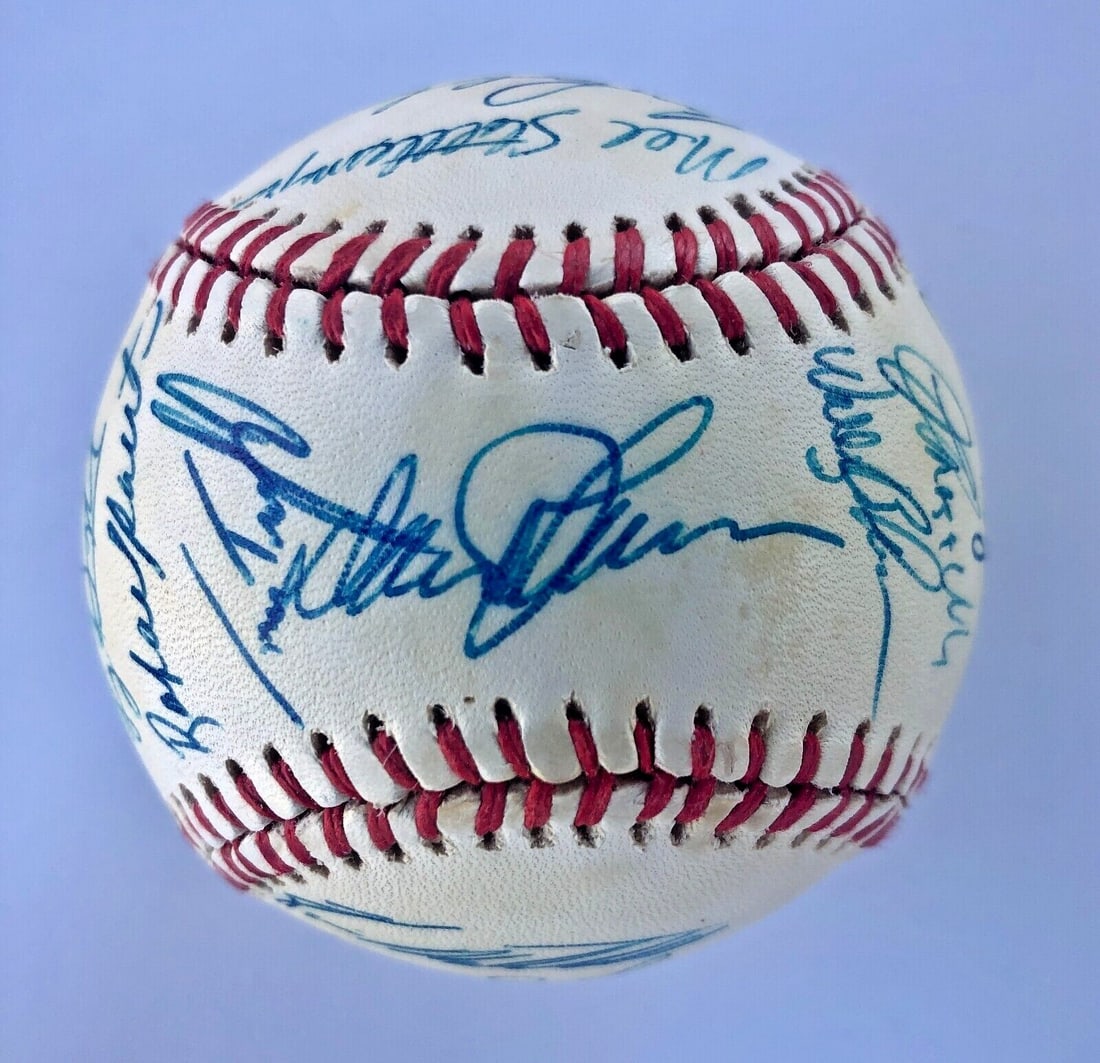 1987 New York Mets Team Signed Baseball with 29 Autographs JSA Authenticated (1 of 7)