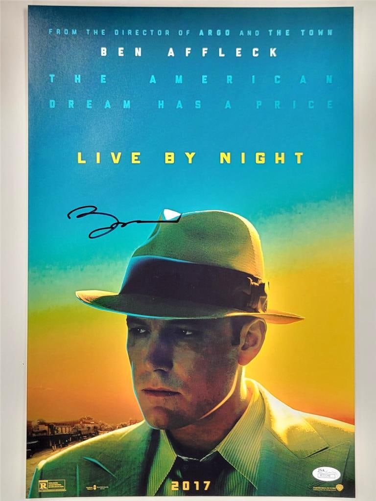 Ben Affleck Autographed Live by Night 12x18 Photo JSA Authenticated (1 of 3)