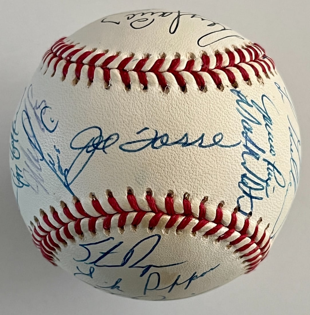 1993 St Louis Cardinals Team Signed Baseball 26 Signatures Torre Smith HOF (1 of 6)