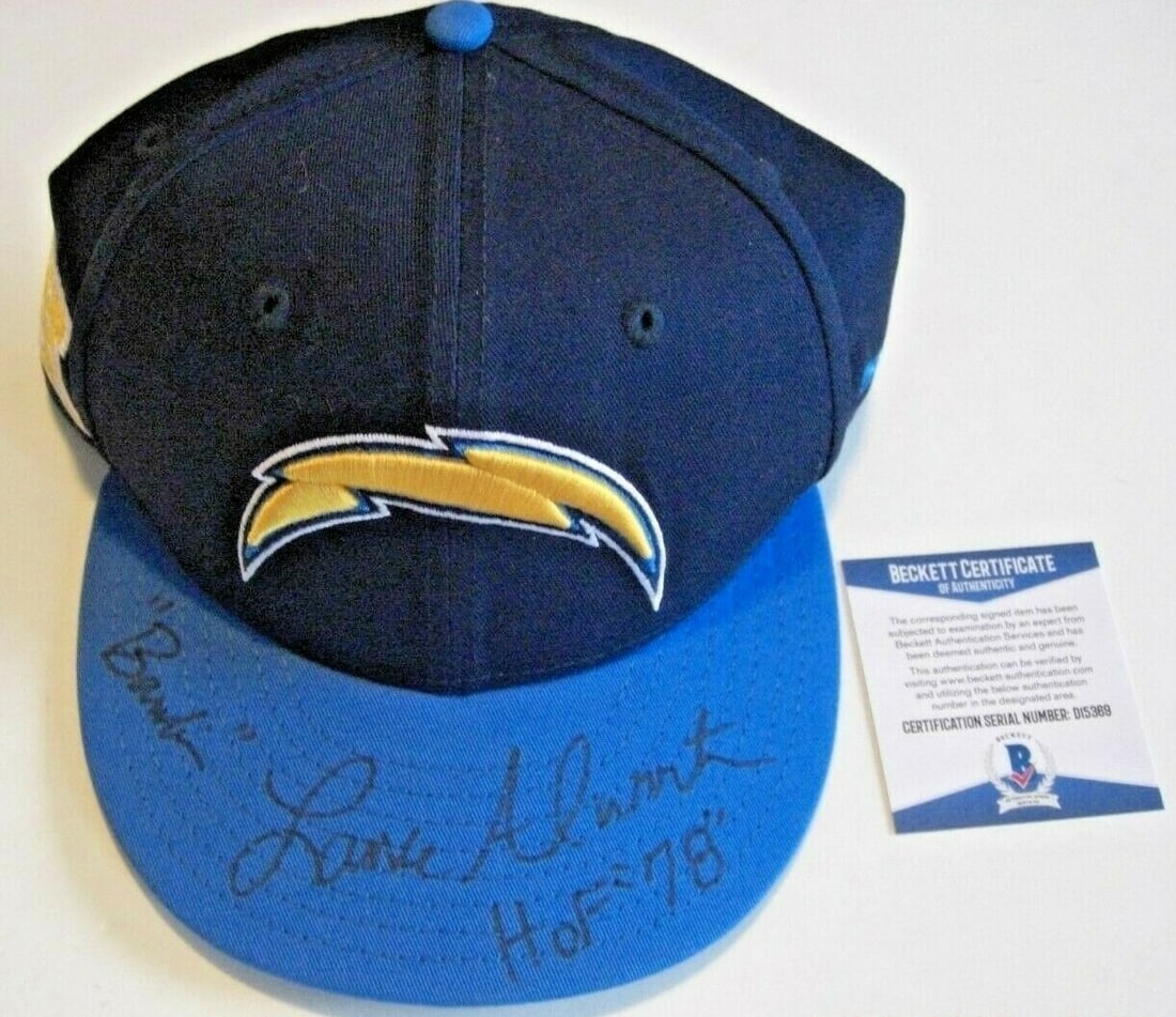 Lance Alworth Signed San Diego Chargers Hat with Beckett COA (1 of 1)