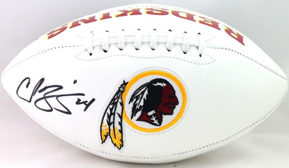 Champ Bailey Signed Washington Football - Beckett Authenticated: Champ Bailey Signed Washington Football - Beckett Authenticated This is an original Washington Football Team logo football personally autographed by Champ Bailey, a legendary player known for his exce