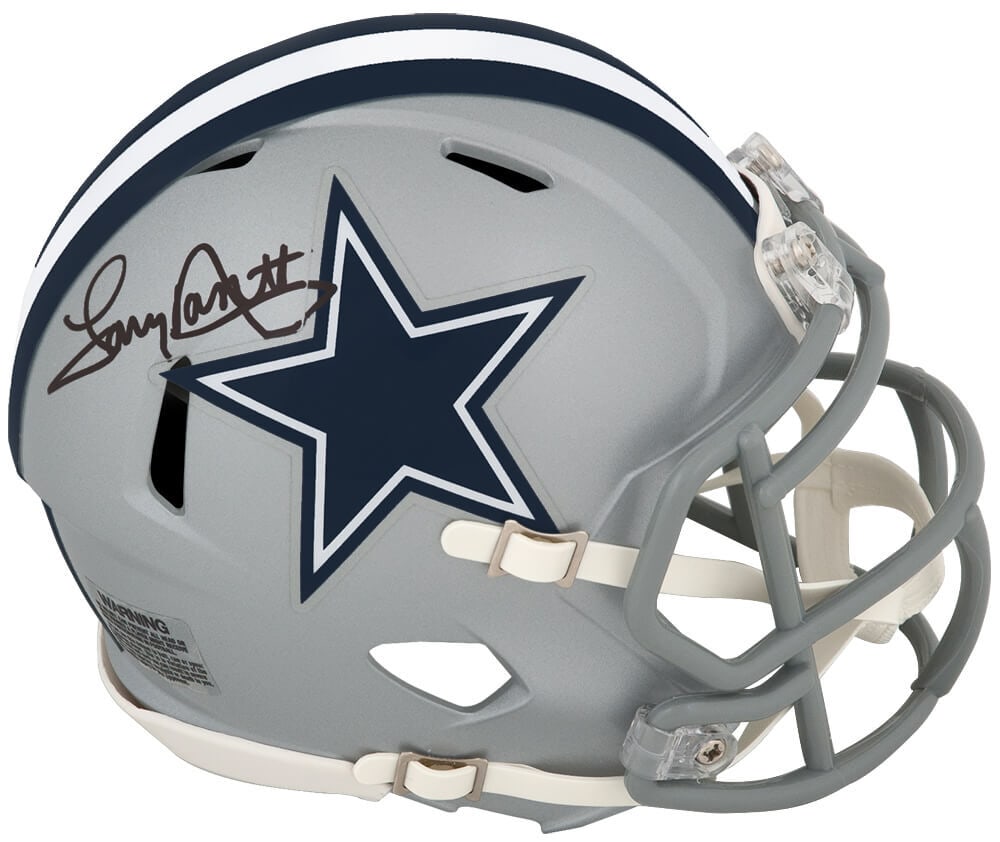 Tony Dorsett Autographed Dallas Cowboys Riddell Speed Mini Helmet with COA (1 of 1)