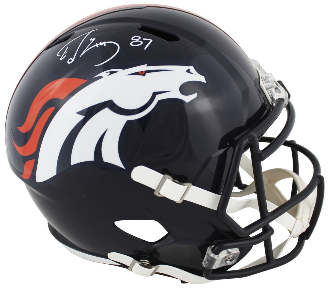 Ed McCaffrey Signed Denver Broncos Full Size Speed Helmet BAS Authenticated (1 of 3)
