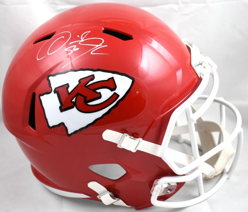 Derrick Johnson Signed Kansas City Chiefs Speed Helmet Beckett Authenticated (1 of 10)