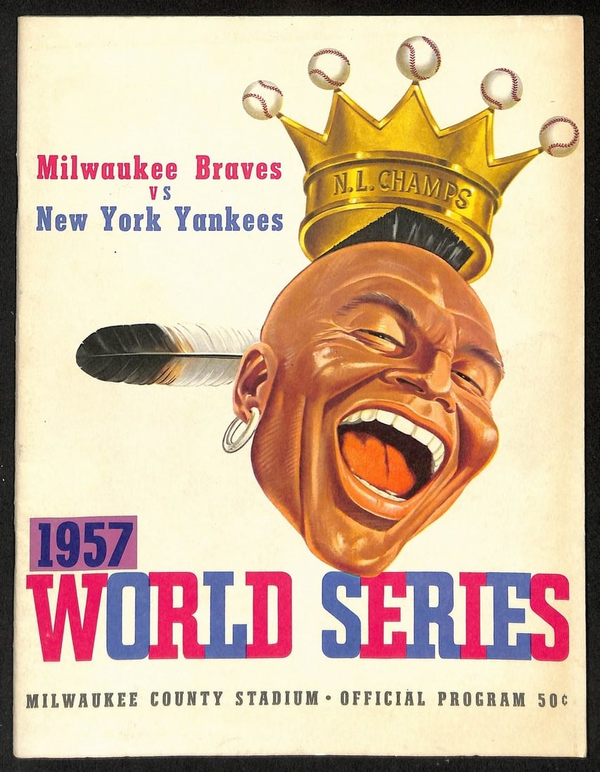 1957 World Series Program Milwaukee Braves New York Yankees Original (1 of 6)