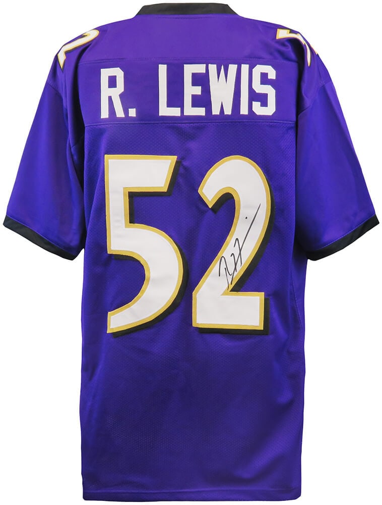 Ray Lewis Signed Purple Ravens Jersey with COA (1 of 2)