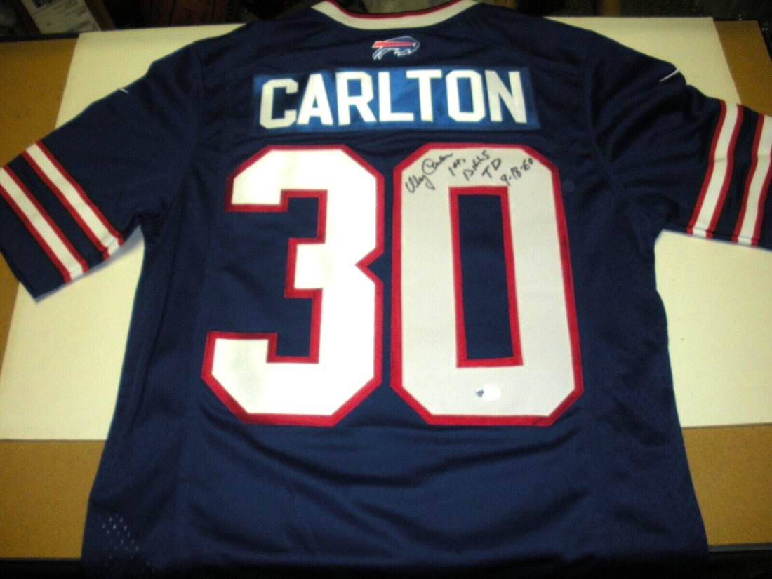 Wray Carlton Buffalo Bills Signed Nike Jersey with COA (1 of 2)