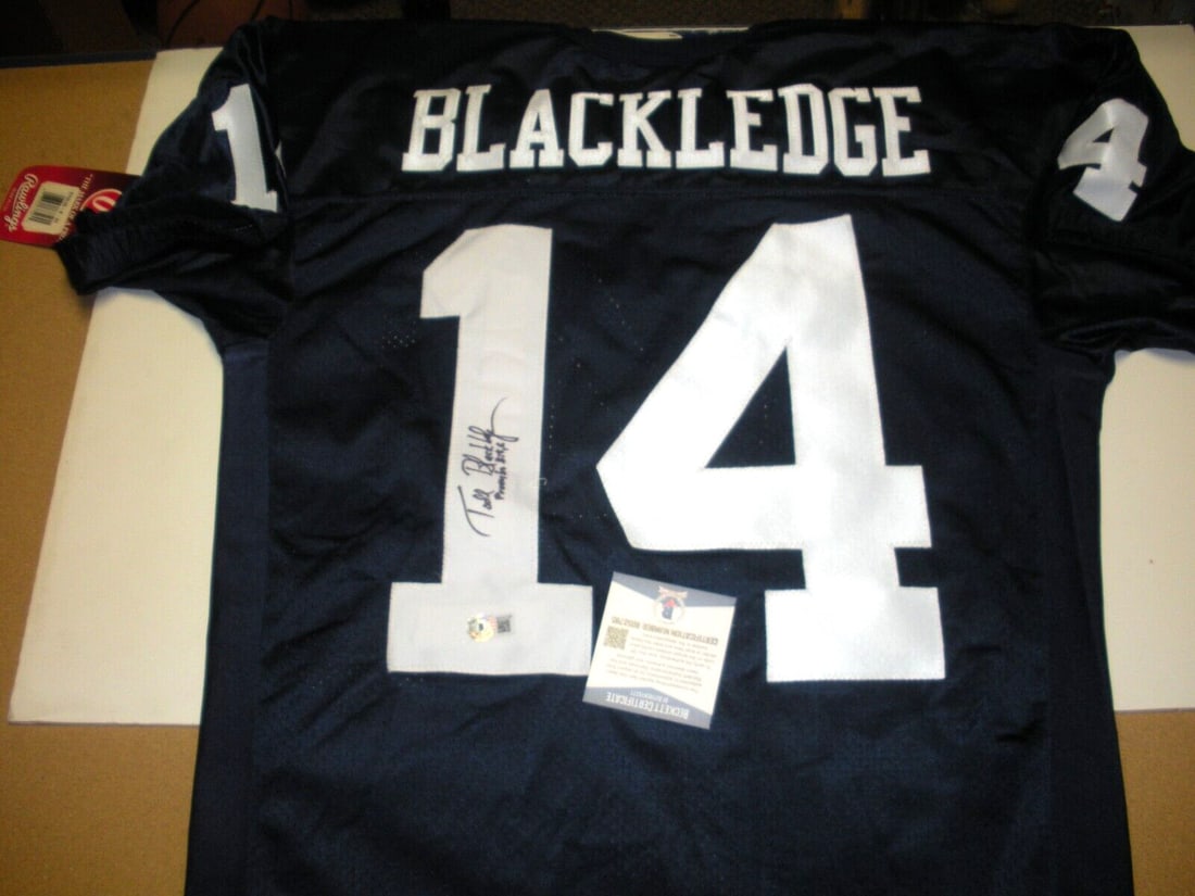 Todd Blackledge Signed Rawlings Jersey with Beckett COA (1 of 2)