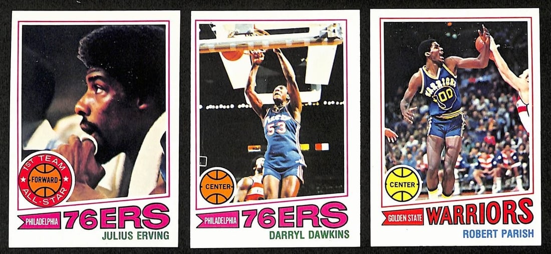 1977-78 Topps Basketball Complete Set 132 Cards Erving RC Parish RC Dantley RC (1 of 12)