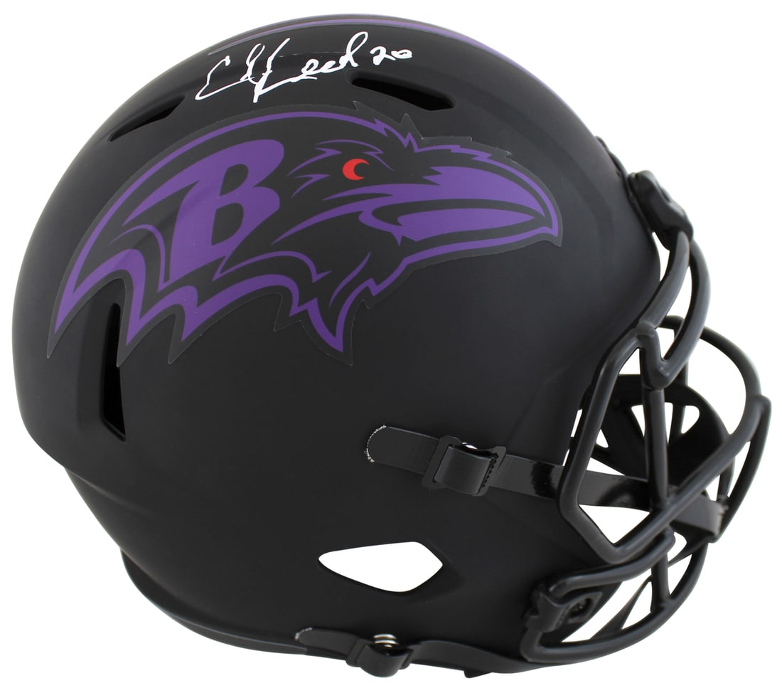 Ed Reed Signed Baltimore Ravens Eclipse Full Size Helmet BAS Authenticated (1 of 3)