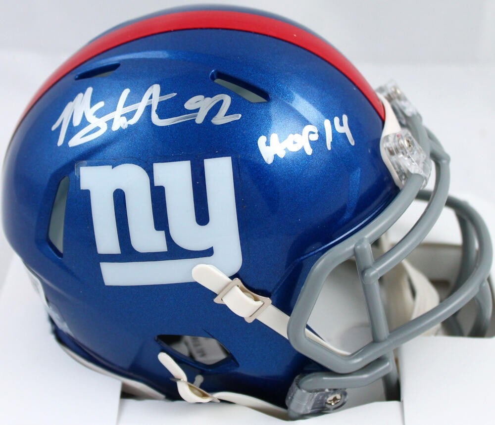 Michael Strahan Signed Giants Mini Helmet Beckett Authenticated (1 of 6)