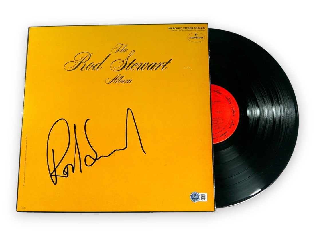 Rod Stewart Album Cover with Signature Beckett Authenticated (1 of 4)