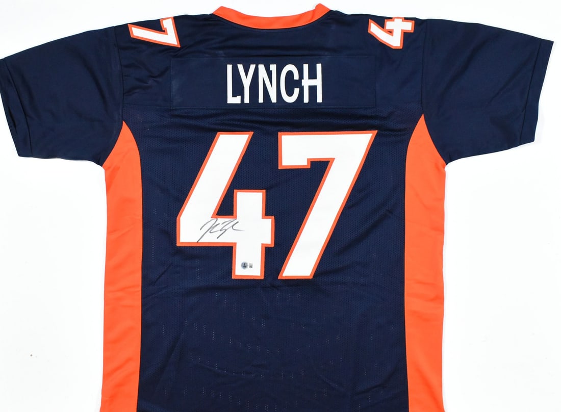 John Lynch Signed Denver Broncos Pro Style Jersey Beckett Hologram (1 of 3)