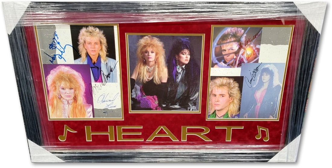 Heart Band Autographed Framed Photo Ann Nancy Wilson Beckett Authenticated 24x40 (1 of 4)