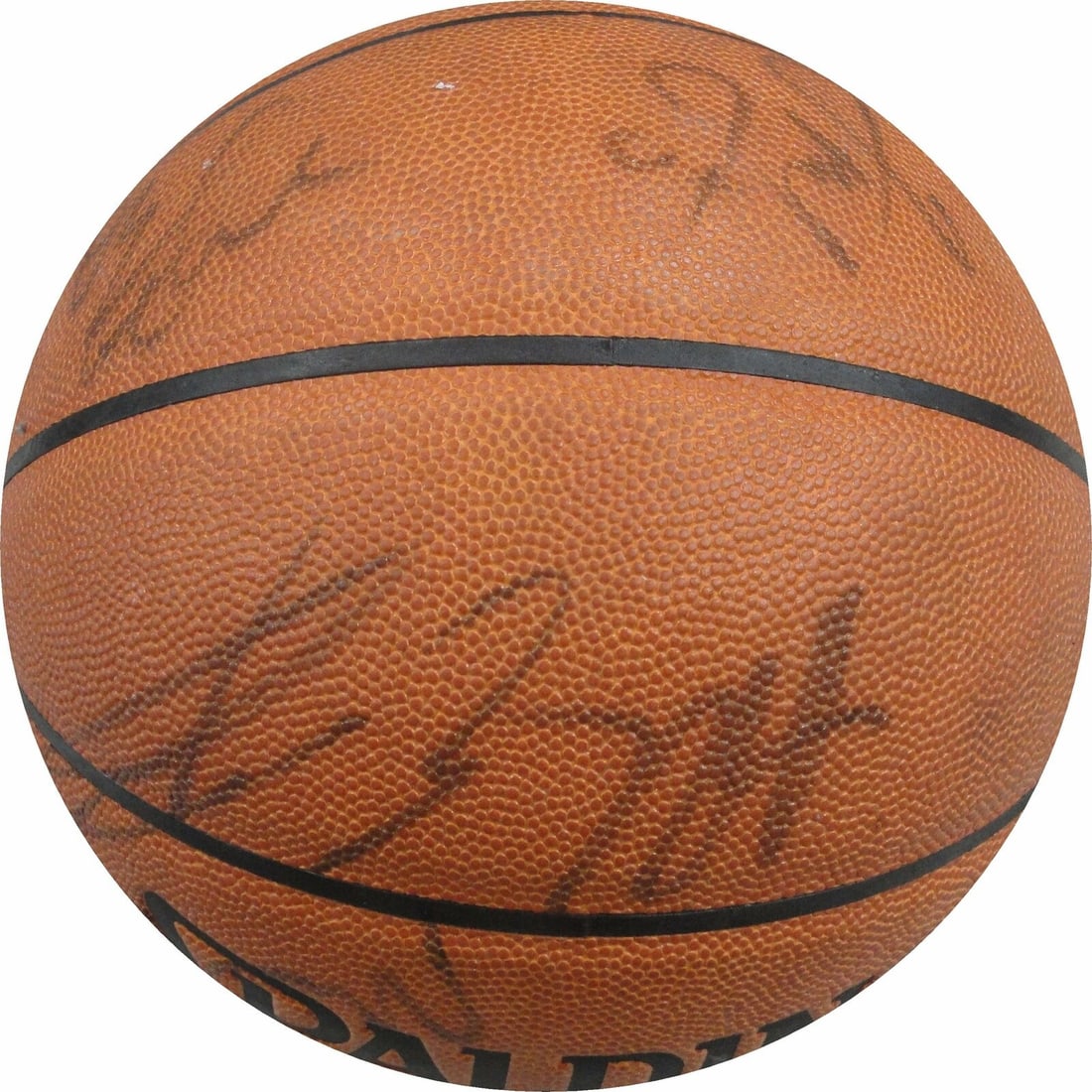 2001-02 Los Angeles Clippers Team Signed Basketball Lamar Odom GAI Authenticated (1 of 5)
