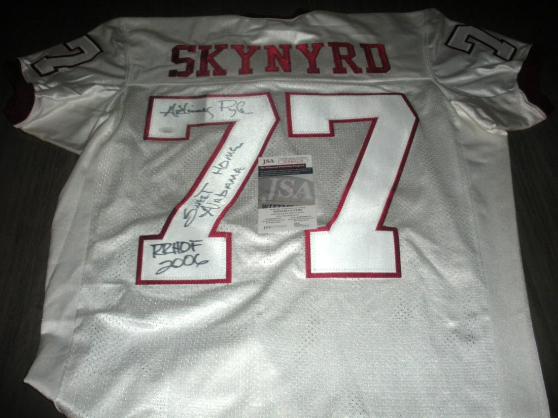 ARTIMUS PYLE SIGNED NIKE JERSEY JSA/COA LYNYRD SKYNYRD: ARTIMUS PYLE SIGNED NIKE JERSEY JSA/COA LYNYRD SKYNYRD This official licensed Nike jersey is signed by Artimus Pyle, a notable member of Lynyrd Skynyrd. This unique collectible is perfect for fans and