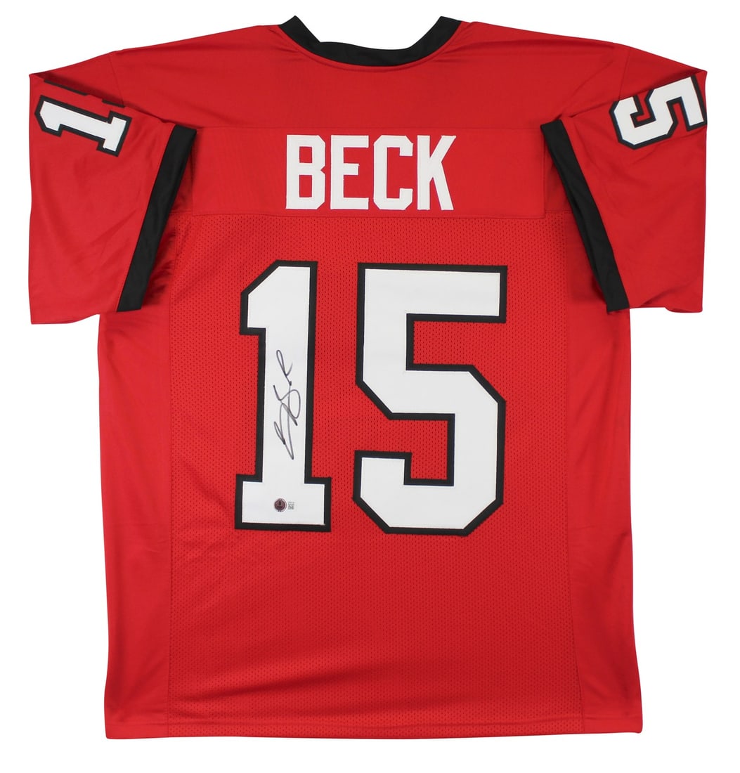 Carson Beck Signed Georgia Bulldogs Red Pro Style Jersey BAS Authenticated: Carson Beck Signed Georgia Bulldogs Red Pro Style Jersey BAS Authenticated This authentic red pro-style jersey has been personally signed by Carson Beck of the Georgia Bulldogs. It is an original item