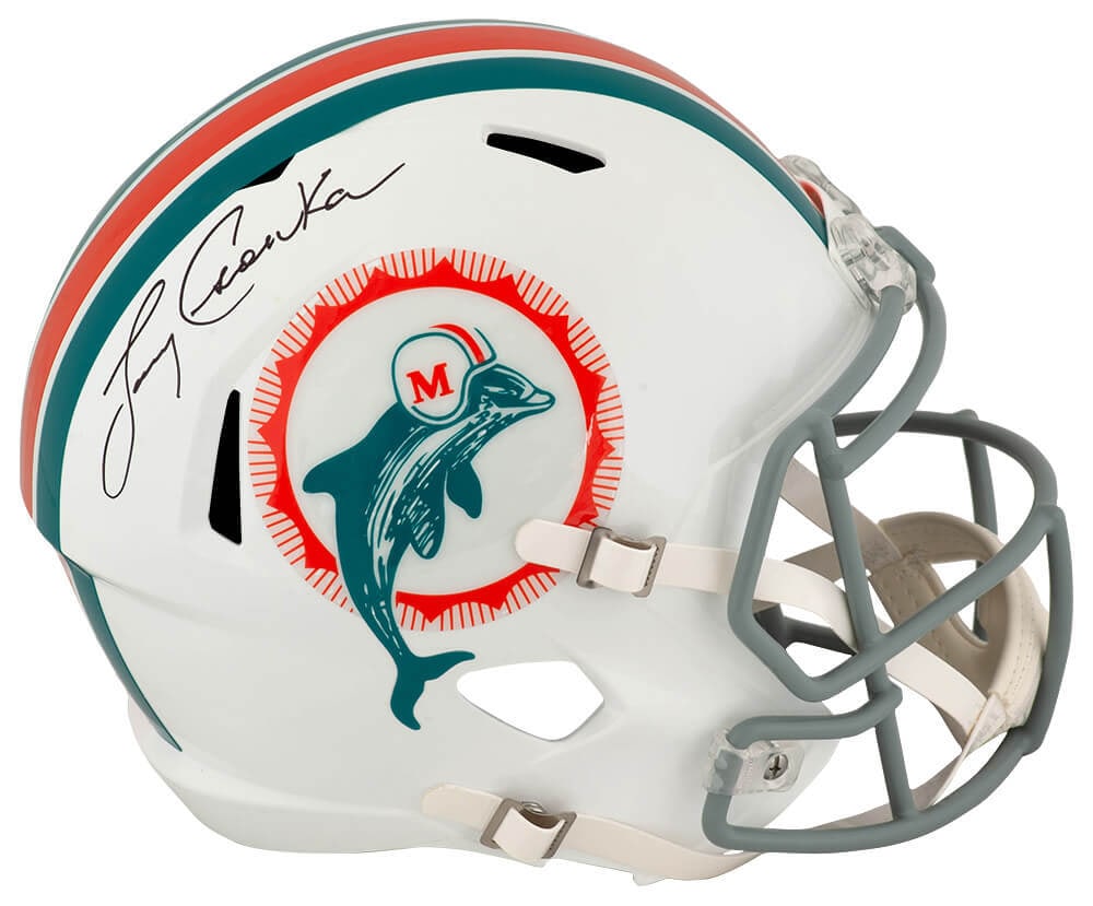 Larry Csonka Signed 1972 Dolphins Riddell Full Size Helmet with COA (1 of 1)