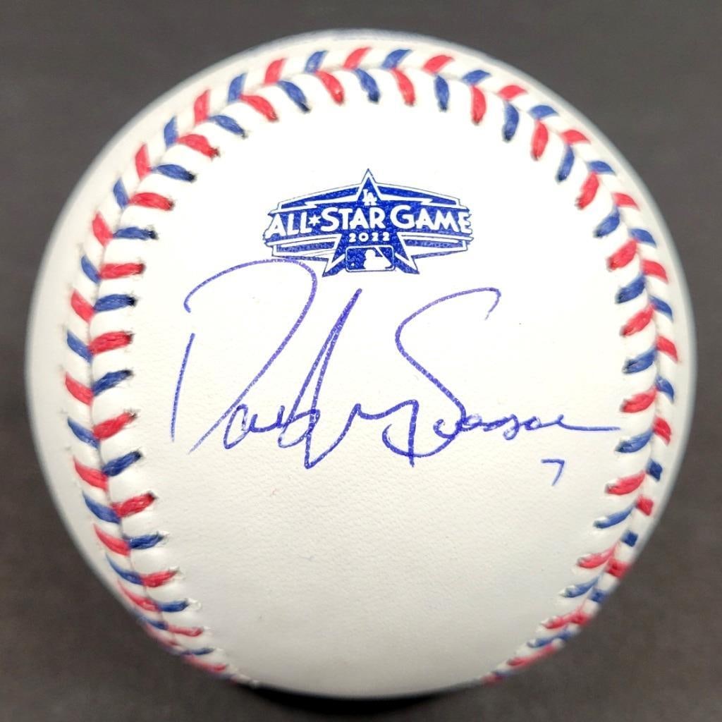Dansby Swanson Autographed 2022 All-Star Game Baseball Beckett BAS: Dansby Swanson Autographed 2022 All-Star Game Baseball Beckett BAS This is an original 2022 All-Star Game baseball signed by MLB player Dansby Swanson, who is a member of the Atlanta Braves. The autog