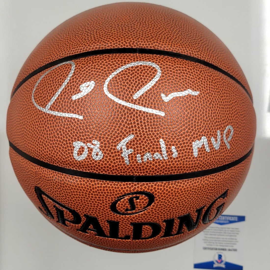 Paul Pierce 2008 Finals MVP Signed Basketball Celtics PSA/DNA Authenticated: Paul Pierce 2008 Finals MVP Signed Basketball Celtics PSA/DNA Authenticated This authentic Paul Pierce signed basketball commemorates his achievement as the 2008 Finals MVP. The ball is a Spalding I/O