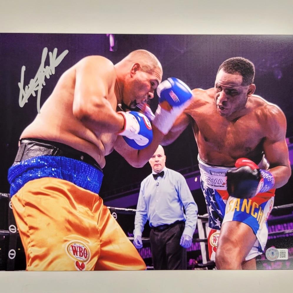 Frank Sanchez Autographed 11x14 Boxing Photo Beckett BAS Authenticated (1 of 3)