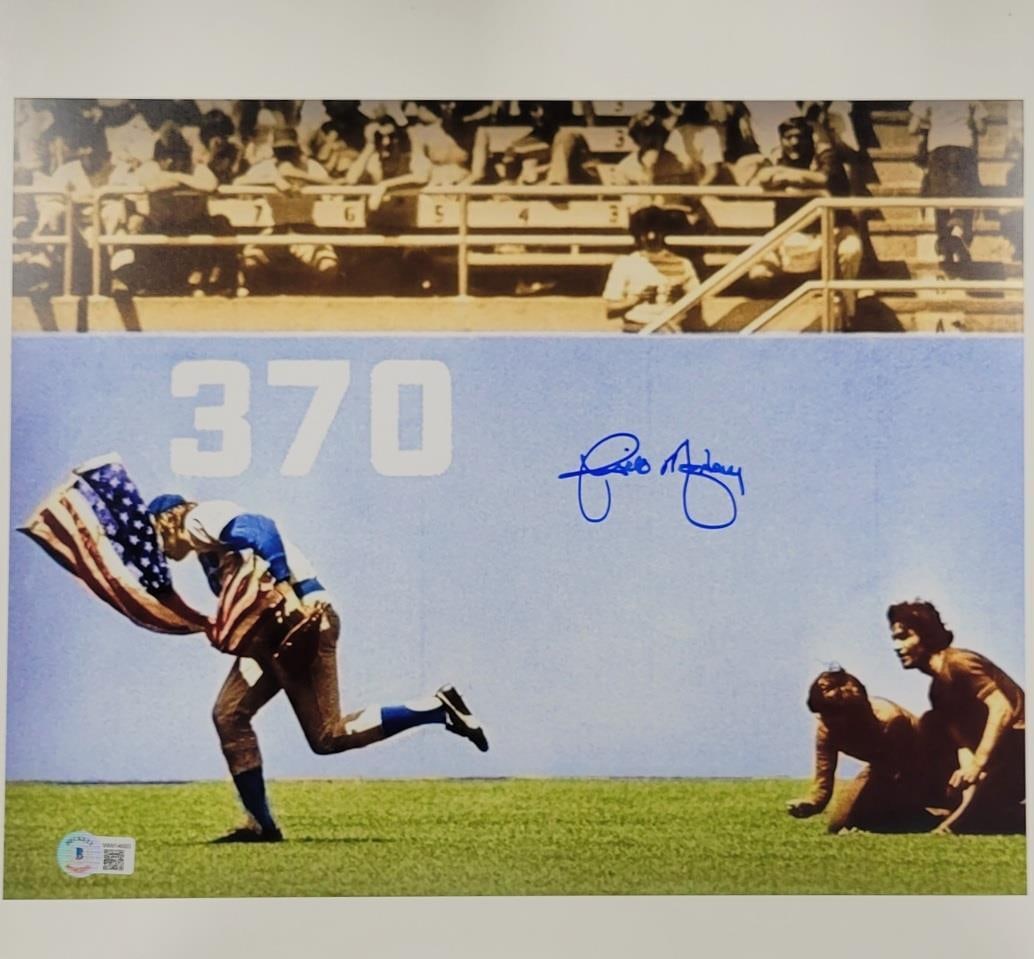 Rick Monday Signed 11x14 Photo Saving American Flag Beckett BAS (1 of 3)