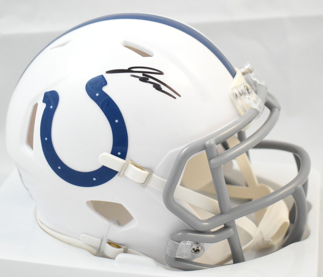 Jonathan Taylor Signed Colts Speed Mini Helmet Beckett Authenticated (1 of 3)