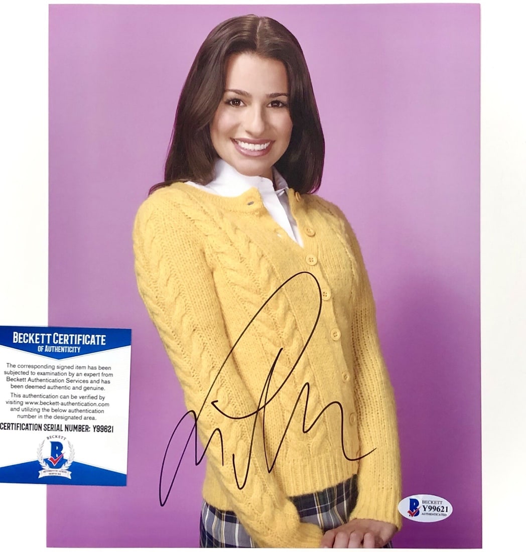 Lea Michele autographed 8x10 photo with Beckett authentication from Glee (1 of 1)