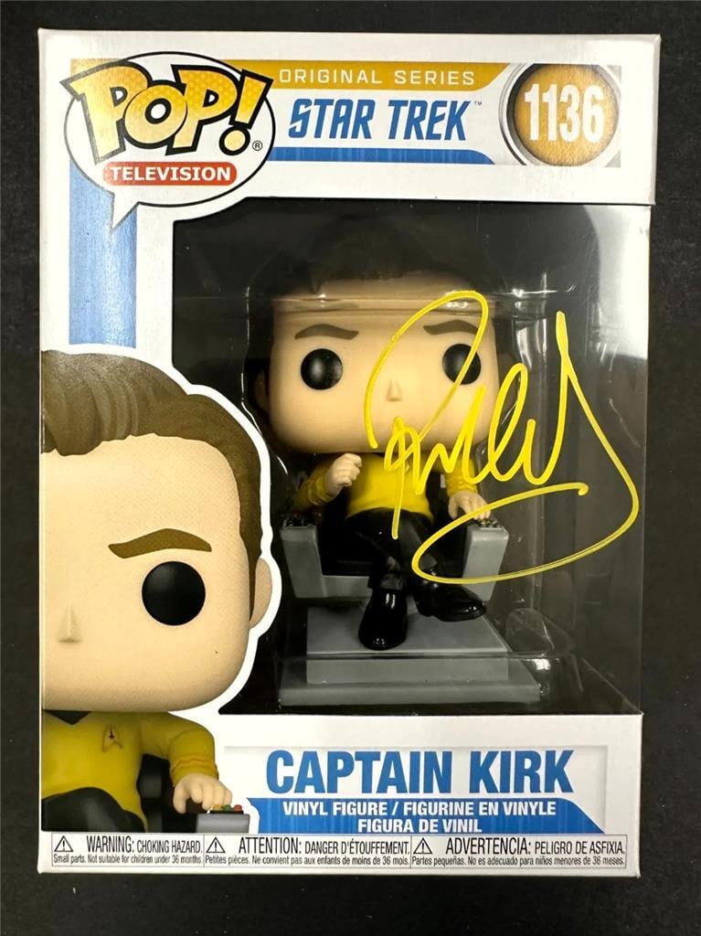 Funko Pop Captain Kirk Star Trek Figure Signed by Paul Wesley Beckett Authenticated (1 of 6)