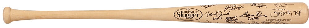 A League Of Their Own Signed Baseball Bat 11 Cast Signatures COA: A League Of Their Own Signed Baseball Bat 11 Cast Signatures COA An authentic signed Louisville Slugger Pro Stock baseball bat featuring the signatures of 11 cast members from the iconic film "A Leagu