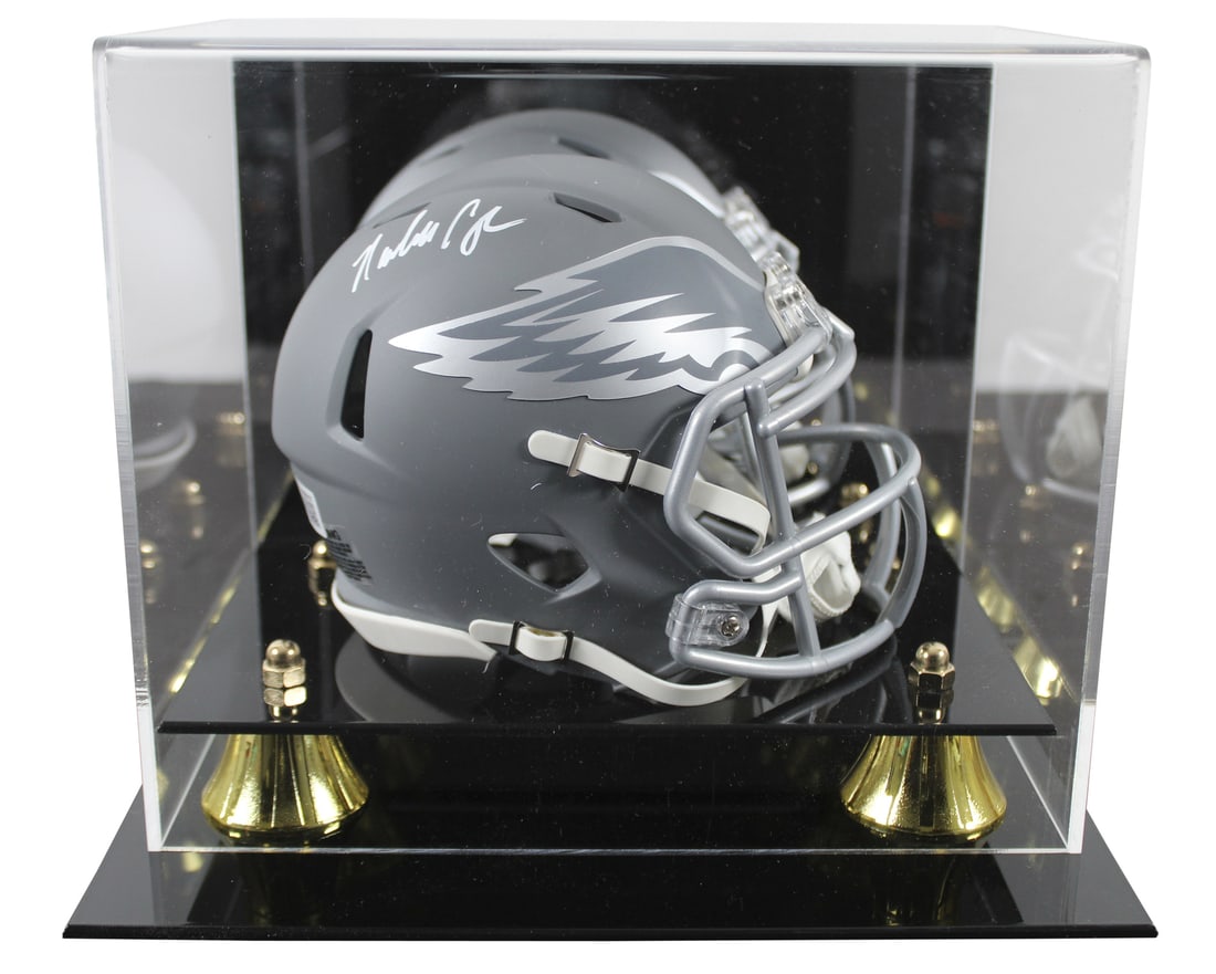 Eagles Randall Cunningham Signed Mini Helmet W/ Case (1 of 3)