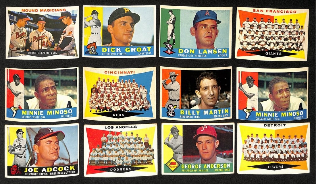 164-piece 1960 Topps Baseball Card Lot Featuring Don Larsen and Dick Groat (1 of 4)