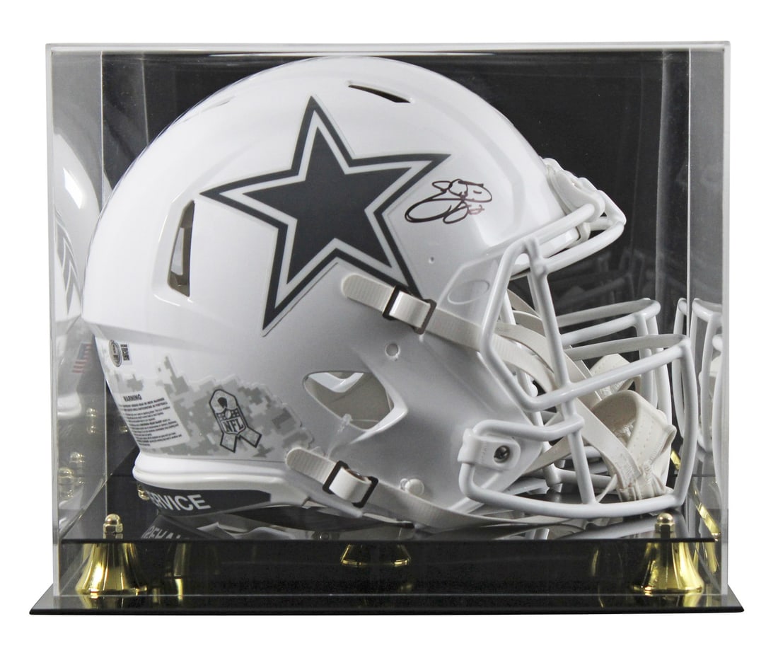 Emmitt Smith Signed Dallas Cowboys Full Size Speed Proline Helmet BAS Authenticated: Emmitt Smith Signed Dallas Cowboys Full Size Speed Proline Helmet BAS Authenticated This Dallas Cowboys Emmitt Smith signed full-size Speed Proline helmet is a must-have for any fan or collector. The