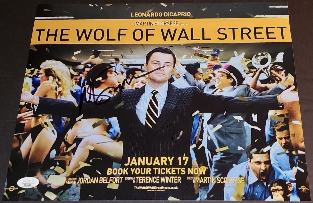 11x14 Photograph Signed by Martin Scorsese Wolf of Wall Street JSA Authenticated: 11x14 Photograph Signed by Martin Scorsese Wolf of Wall Street JSA Authenticated This is an original 11x14 photograph from The Wolf of Wall Street, personally signed by acclaimed director Martin Scors