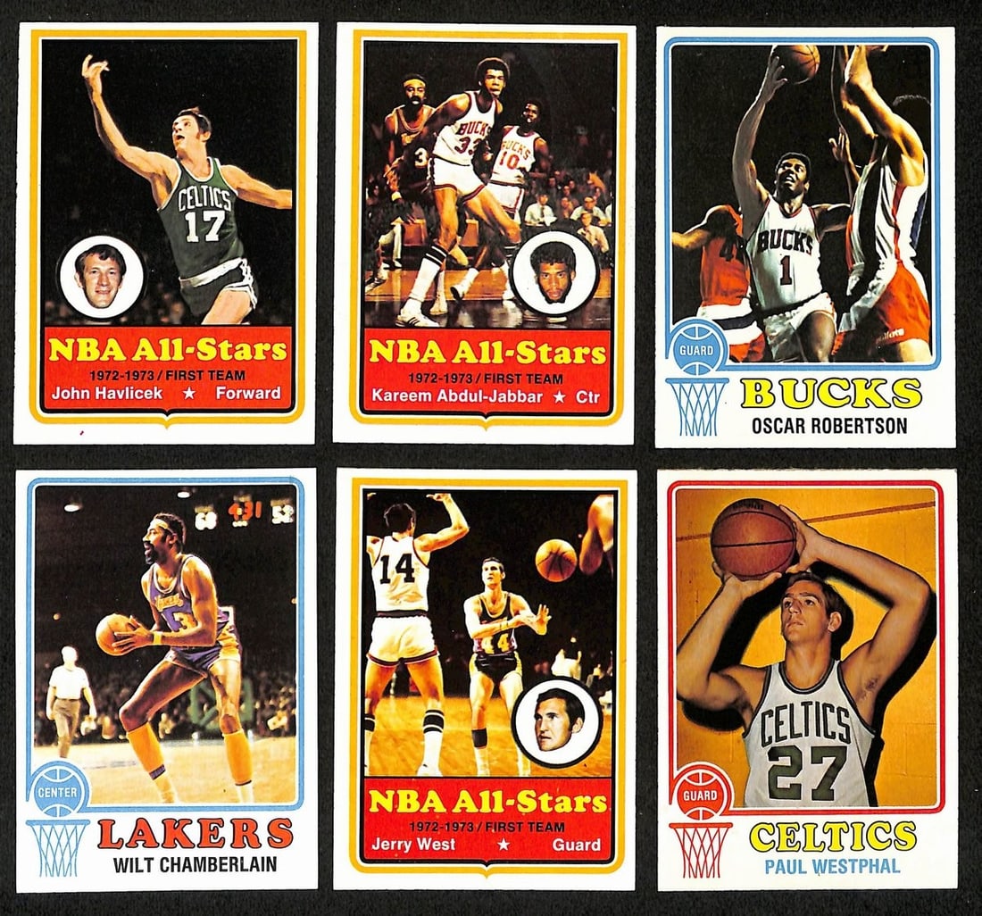 1973-74 Topps Basketball Complete Set of 264 Cards Chamberlain Abdul-Jabbar (1 of 12)