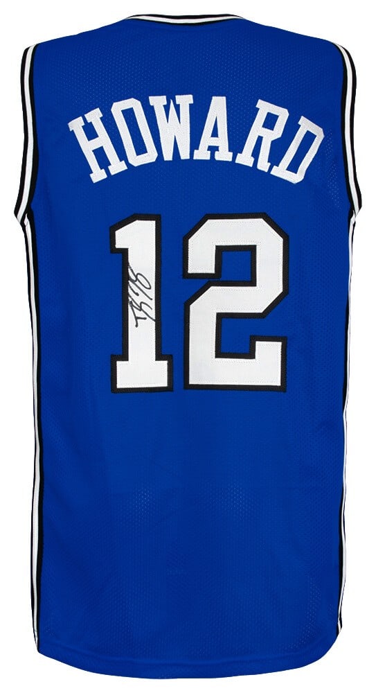 Dwight Howard Signed Blue Custom Jersey Orlando Magic COA: Dwight Howard Signed Blue Custom Jersey Orlando Magic COA Dwight Howard Signed Blue Custom Jersey Orlando Magic COA This is a signed blue custom basketball jersey of Dwight Howard, featuring his name