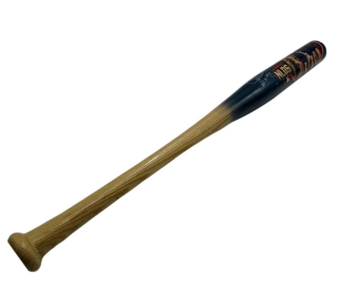 Joe Maddon Signed Chicago Cubs Logo Bat MLB Original (1 of 6)