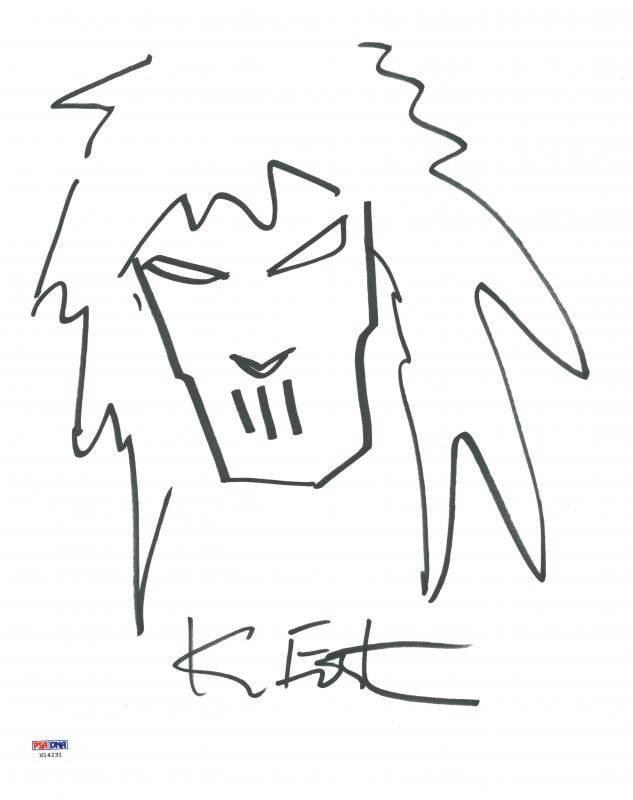 Kevin Eastman Signed 11X14 Casey Jones Sketch PSA Authenticated Ninja Turtles: Kevin Eastman Signed 11X14 Casey Jones Sketch PSA Authenticated Ninja Turtles This authentic Kevin Eastman signed 11x14 Casey Jones sketch showcases the iconic character from the Ninja Turtles franchi