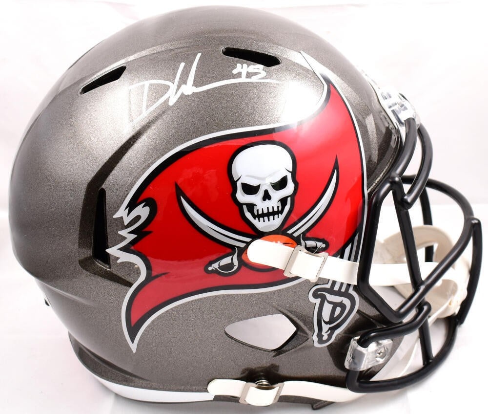 Devin White Autographed Tampa Bay Buccaneers Speed Helmet Beckett (1 of 10)