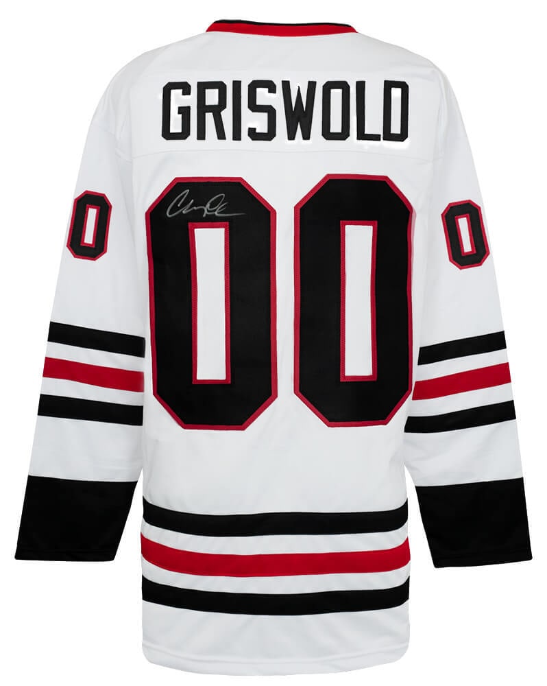 Chevy Chase Signed Griswold #00 White Custom Hockey Jersey with COA (1 of 3)