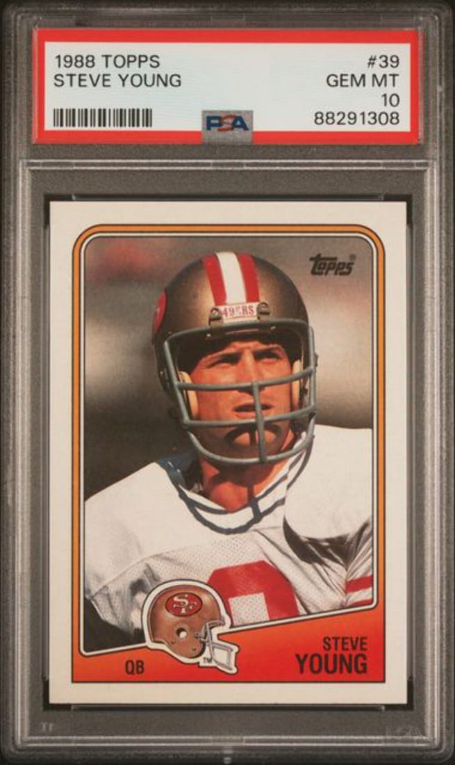 1988 Topps Steve Young #39 PSA 10 Gem Mint Football Card NFL (1 of 2)