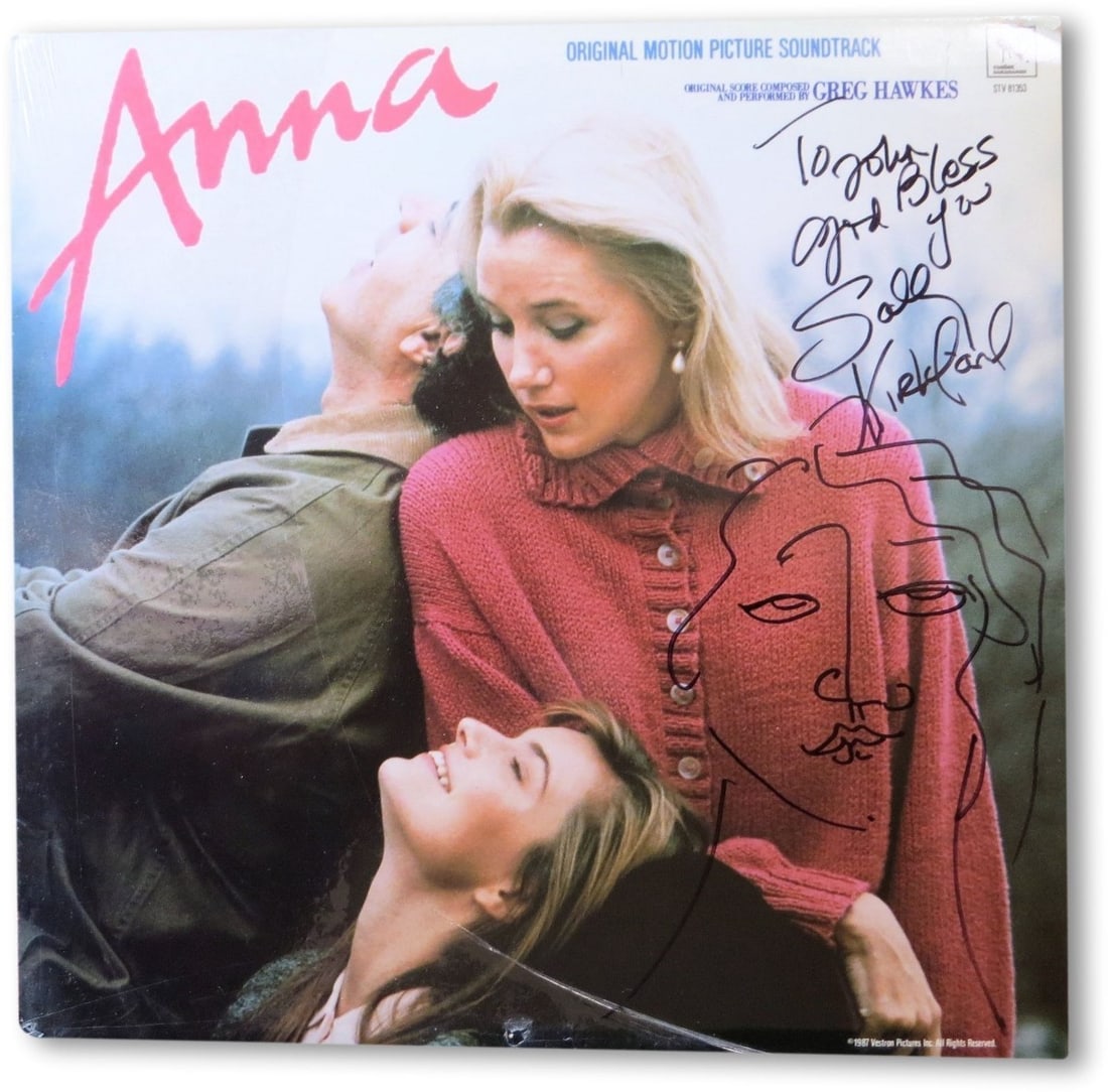 Sally Kirkland Signed Record Album Cover with Sketch JSA Authenticated (1 of 4)