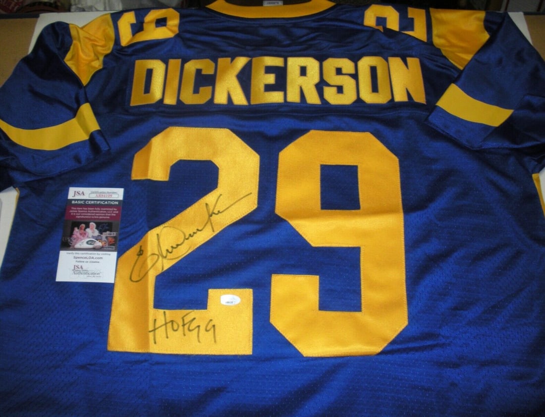 Eric Dickerson Signed ProLine Jersey Los Angeles Rams JSA COA (1 of 2)