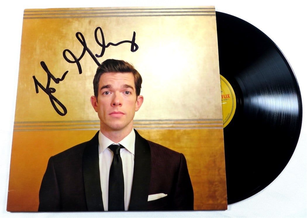 John Mulaney Autographed Kid Gorgeous Album Cover JSA Certified: John Mulaney Autographed Kid Gorgeous Album Cover JSA Certified This is an original signed record album cover by comedian John Mulaney from his special "Kid Gorgeous." The album includes the record(s)