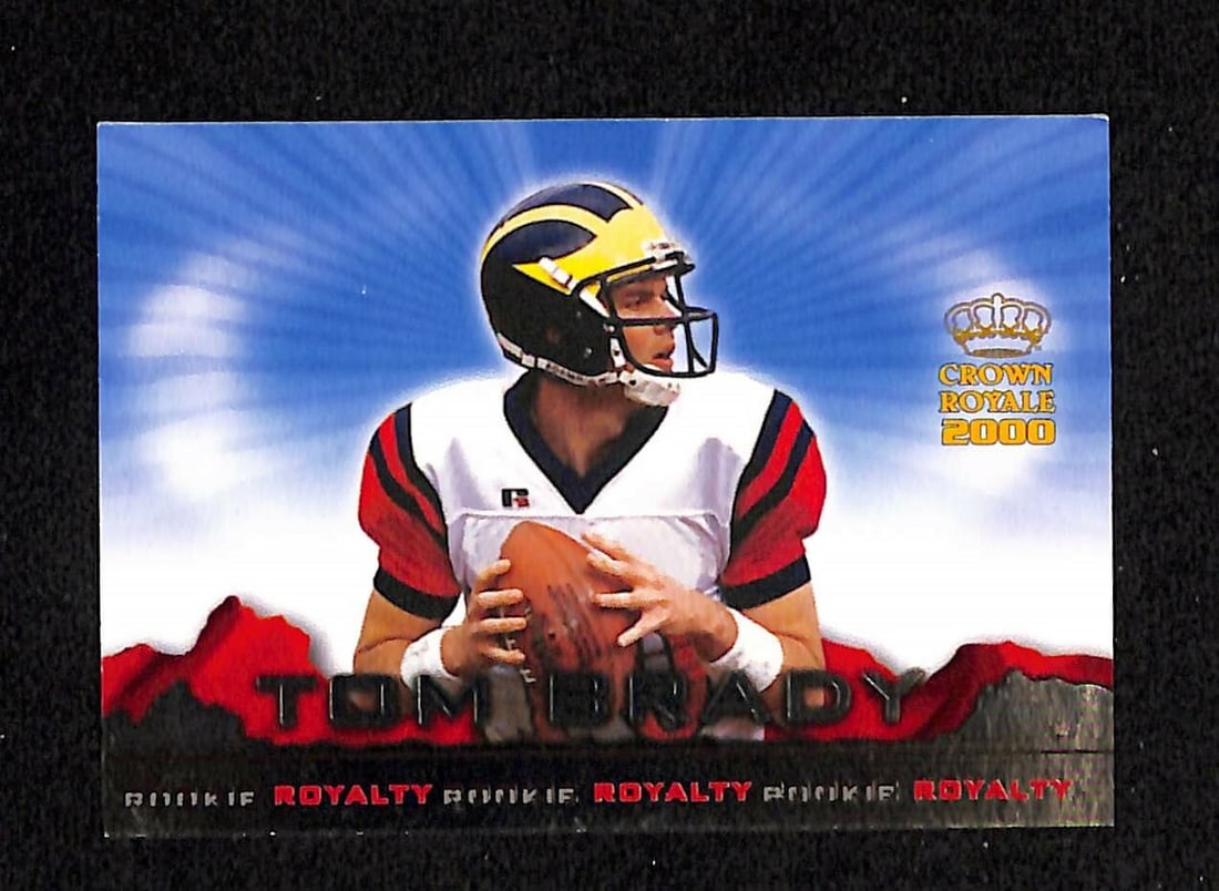 Tom Brady 2000 Pacific Crown Royale Rookie Card #2 NFL Patriots (1 of 2)
