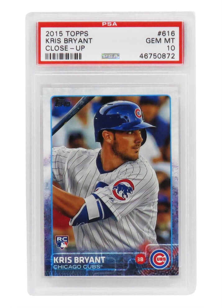 Kris Bryant 2015 Topps Close-Up RC #616 PSA 10 Gem Mint Cubs Card (1 of 2)