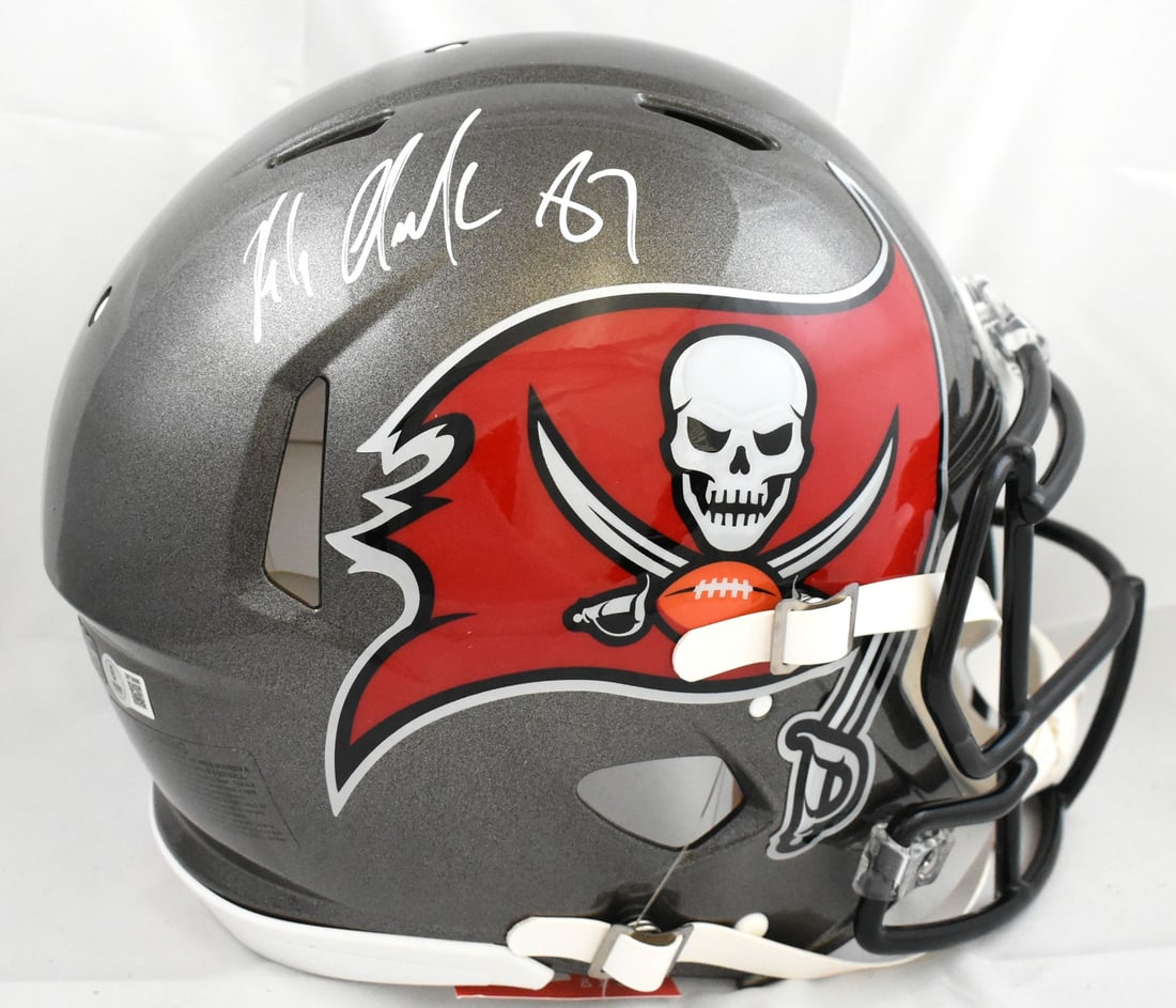 Tampa Bay Buccaneers Full Size Speed Helmet Signed by Rob Gronkowski with Beckett Holo (1 of 5)